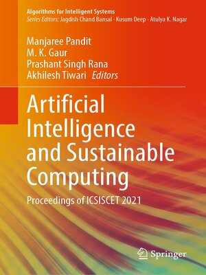 cover image of Artificial Intelligence and Sustainable Computing